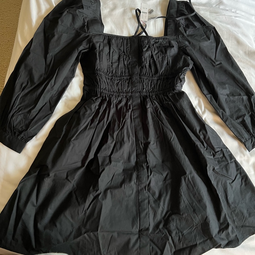 J.Crew Tall cinched-waist cotton poplin dress